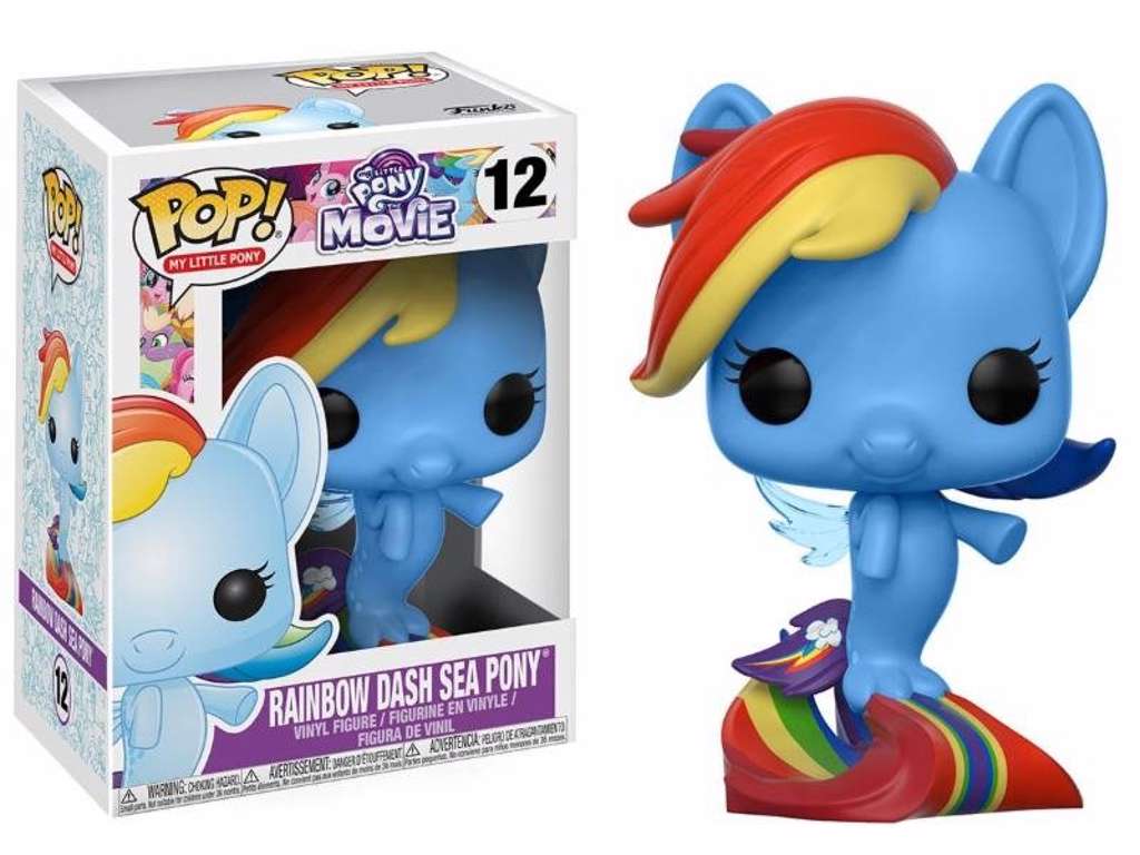 My Little Pony Movie POP! vinyl figur af Rainbow Dash Sea Pony på 9 cm