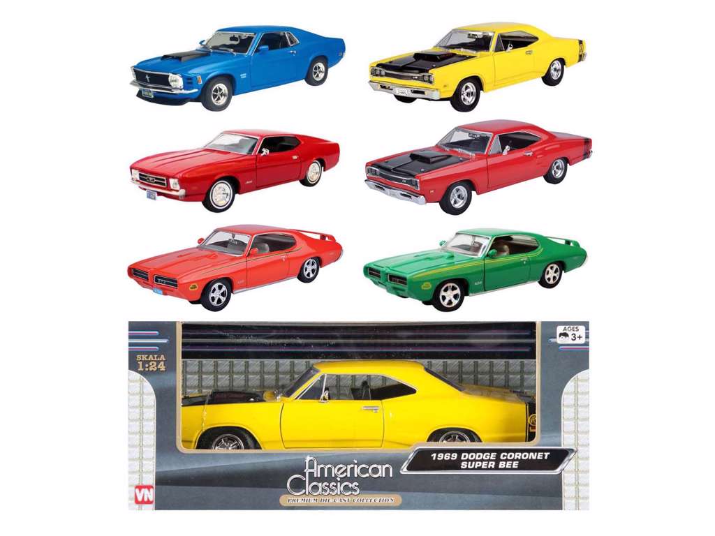 Gamle biler i størrelse 1:24 årgang 1960-70 fra Speedcar