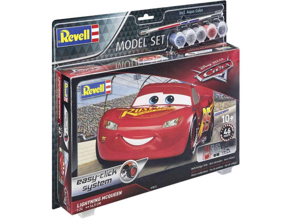 Cars model kit af 1/24 Lightning McQueen på 17 cm
