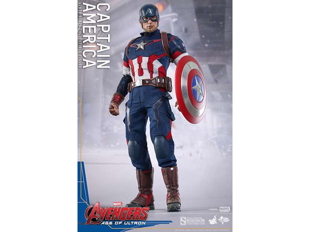The Avengers Age of Ultron Movie Masterpiece action figur af Captain America på 31 cm (1/6) fra Hot Toys