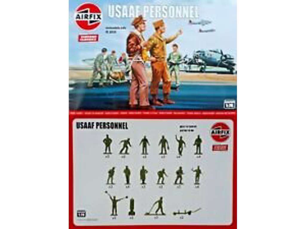 WWII USAAF Personnel 1:76 figurer fra Airfix