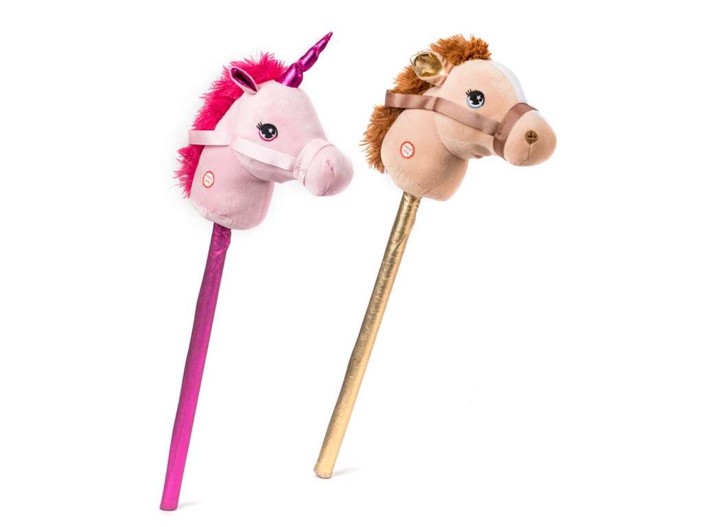 Kæphest/kæpenhjørning på 70 cm med lyd