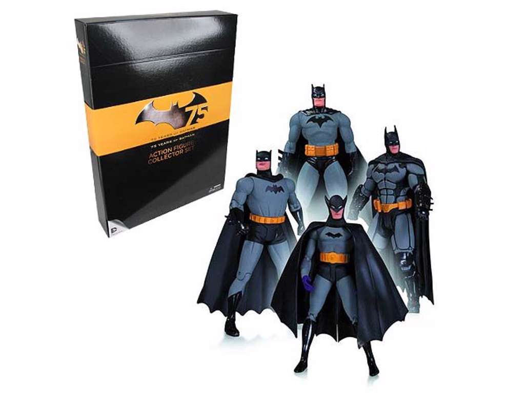 Batman action figur 4 pakke 75års jubilæums sæt 1 17 cm