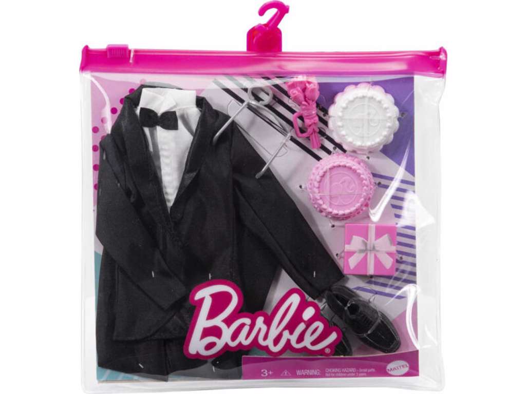 Barbie Fashion Pack: Bridal Outfit for Ken Doll with Tuxedo, Shoes, Black