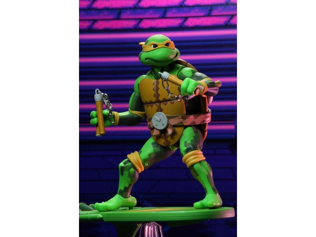Turtles in Time action figur af Michelangelo på 17 cm