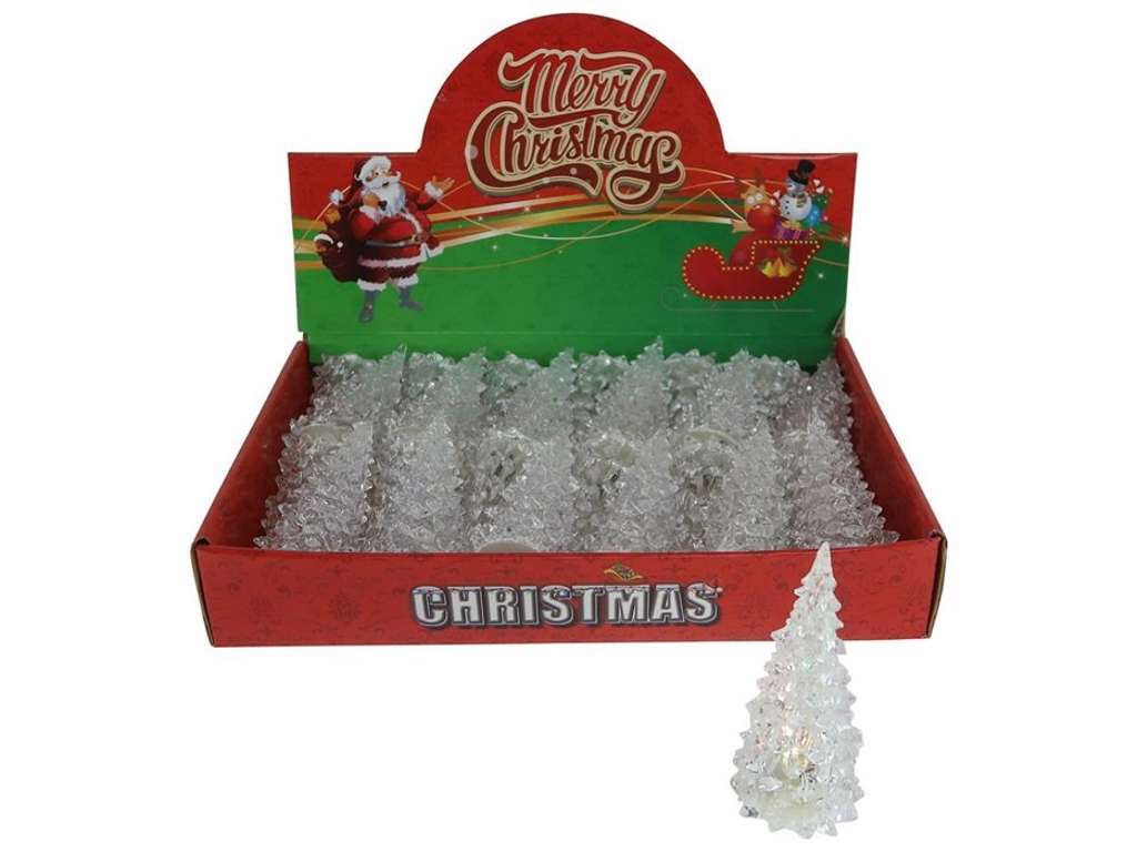 Lysende Juletræ - 12 cm