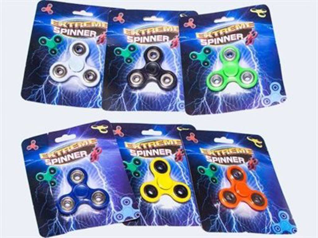 Fidget Spinner i plast med metal kuglelejer