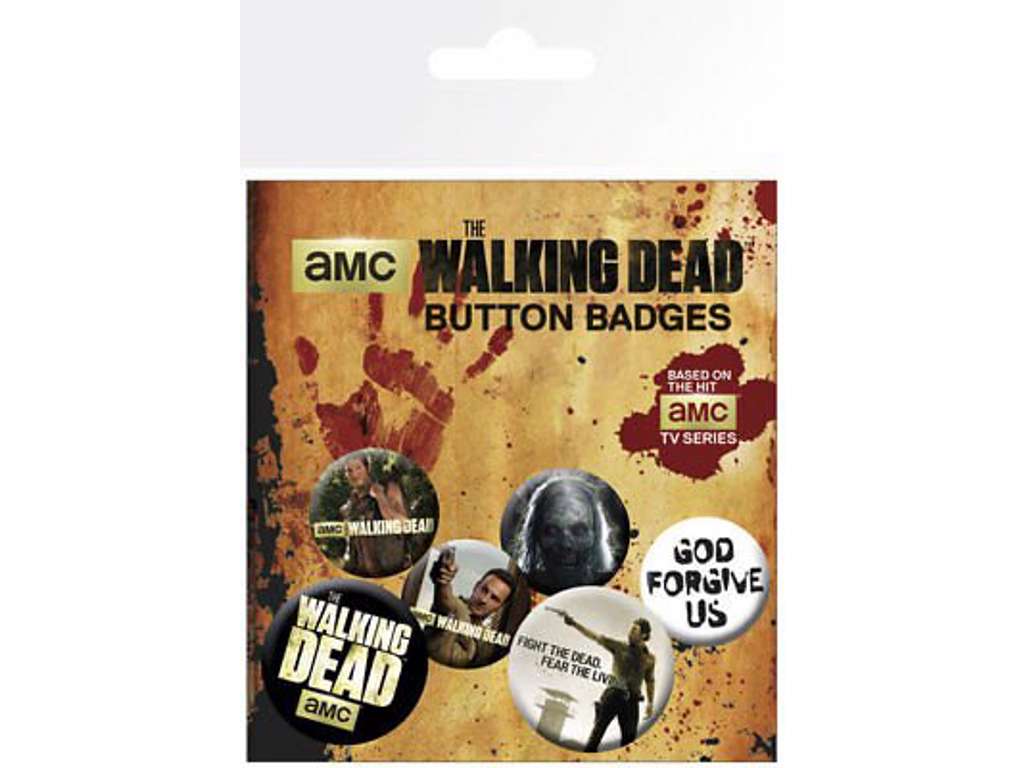 The Walking Dead 6-pak badges