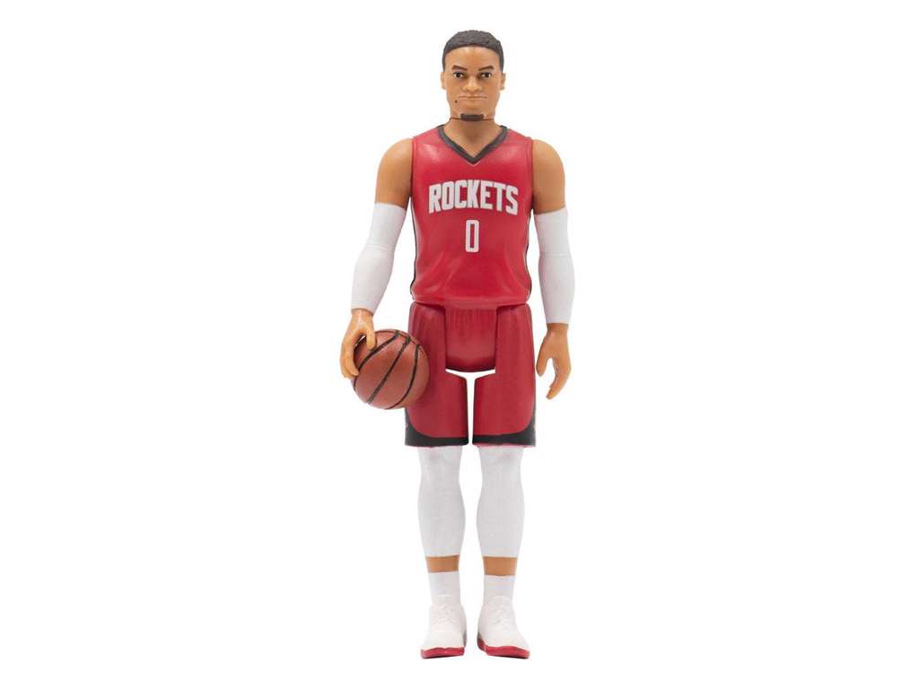 NBA ReAction Action Figur af Wave 1 Russell Westbrook (Rockets) på 10 cm