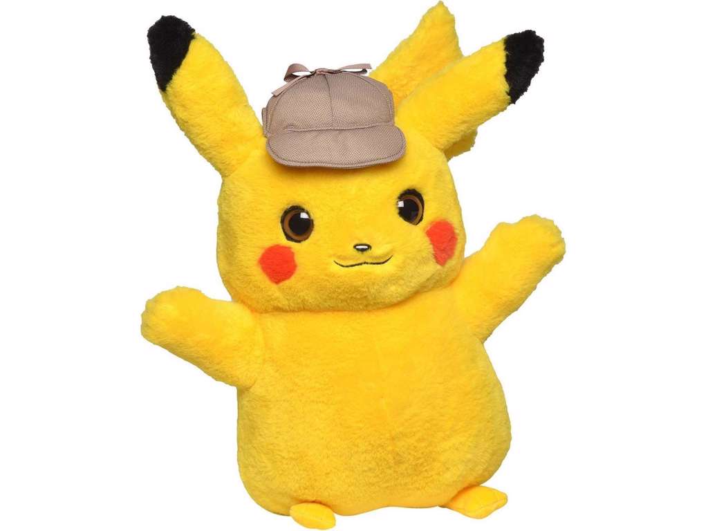 Detective Pikachu Pokemon bamse 42 cm