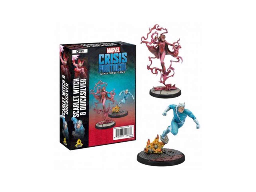 Marvel Crisis Protocol Scarlet Witch & Quicksilver - brætspil tilføjelse