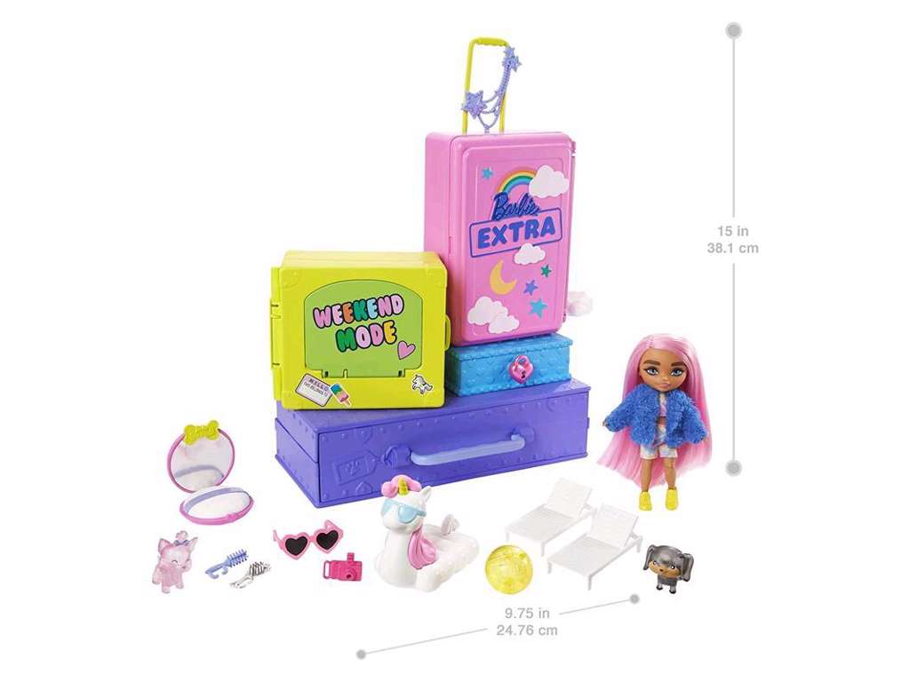 Barbie Extra kæledyr og minis-legesæt