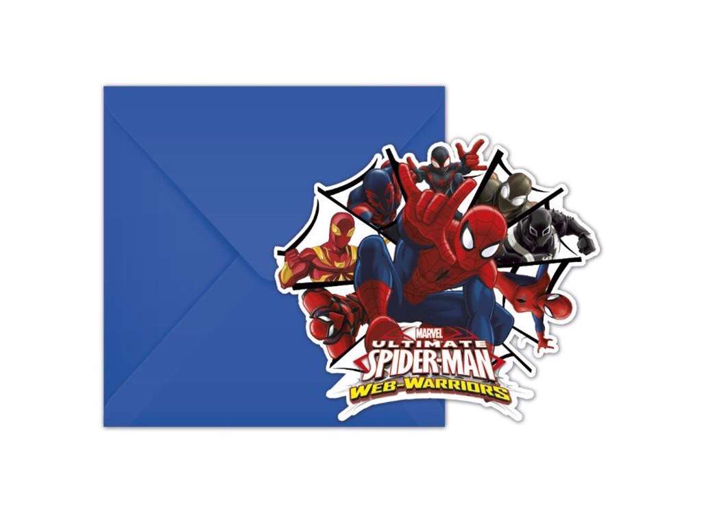 Spiderman Invitationskort
