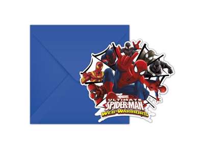 Spiderman Invitationskort