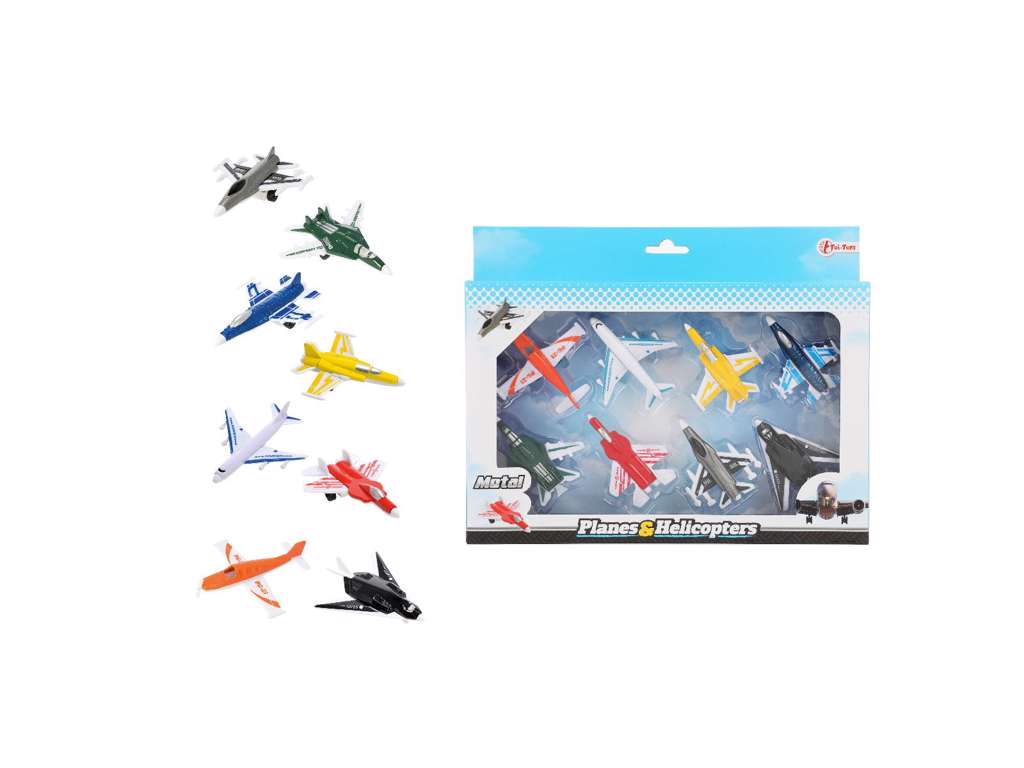 Mini metal fly 8-pak