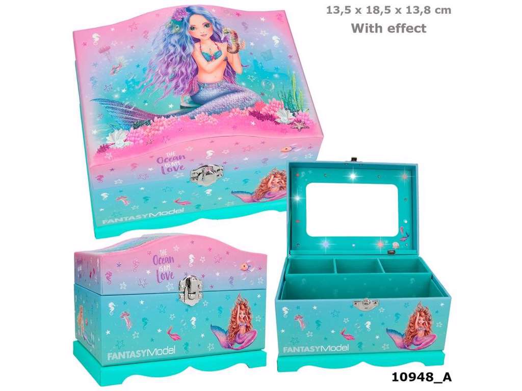Fantasy smykkeskrin med lys