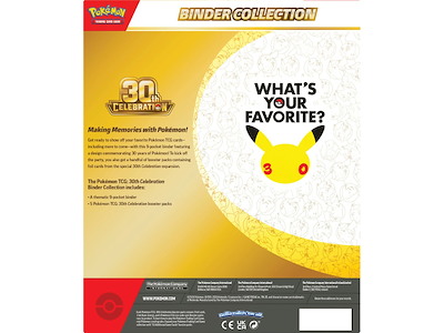 Pokémon TCG 30th Celebration Binder Collection