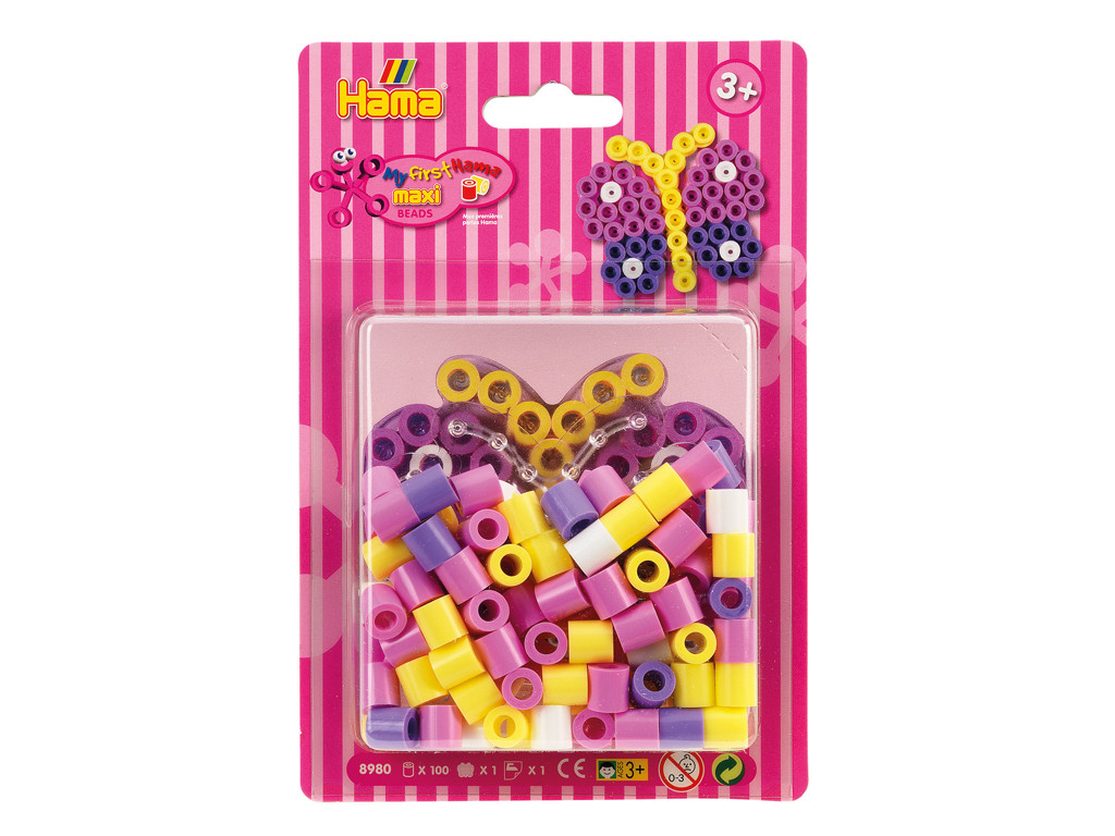 Hama maxi pakke med sommerfugl - 8980