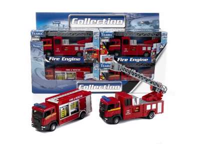 Brandbil med lyd på 17 cm fra Teama