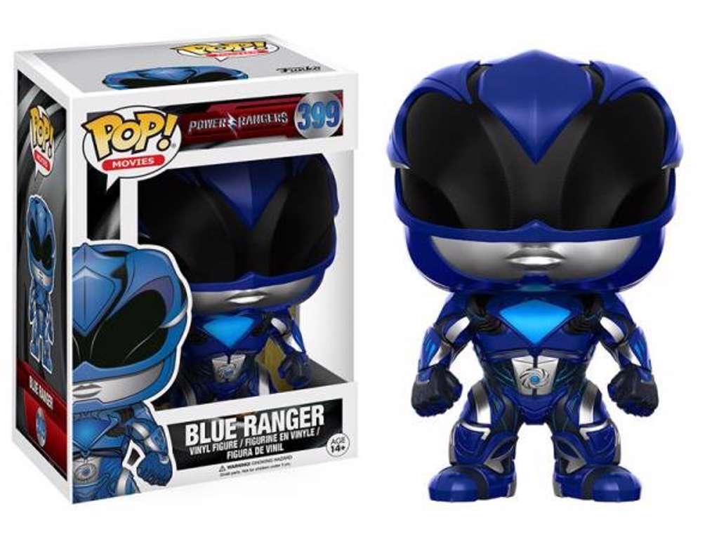 Power Rangers POP! vinyl figur af Blue Ranger på 9 cm