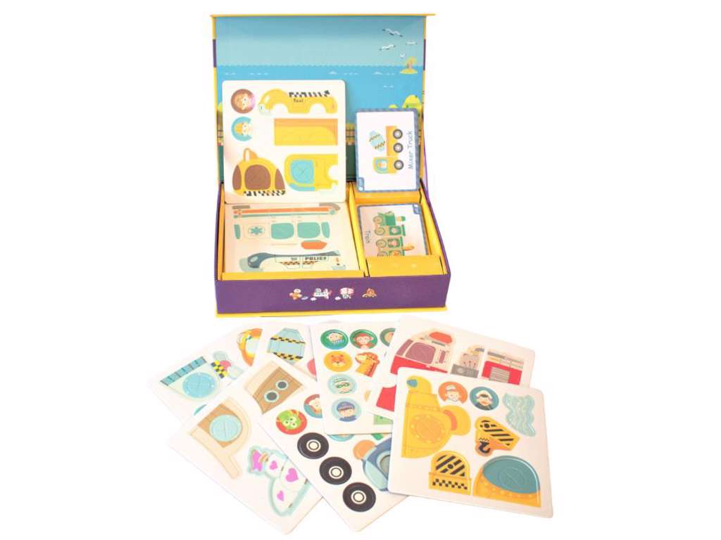 Magneter med Trafik & Transport 60 stk.