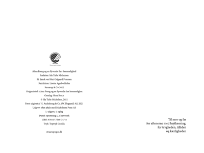 Alma Freng og en flyvende fars hemmelighed - Bog