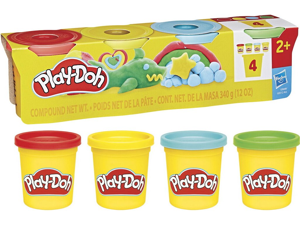 Play-Doh 4 Pack 340 g Asst.