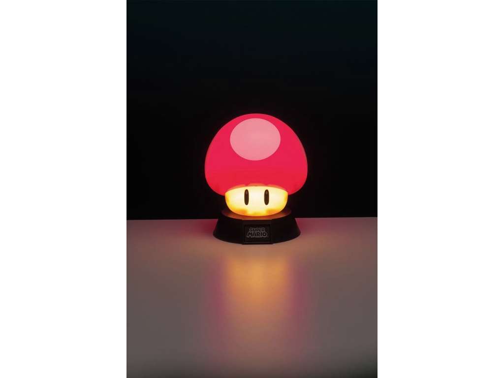 Super Mario 3D lampe med Mushroom på 10 cm