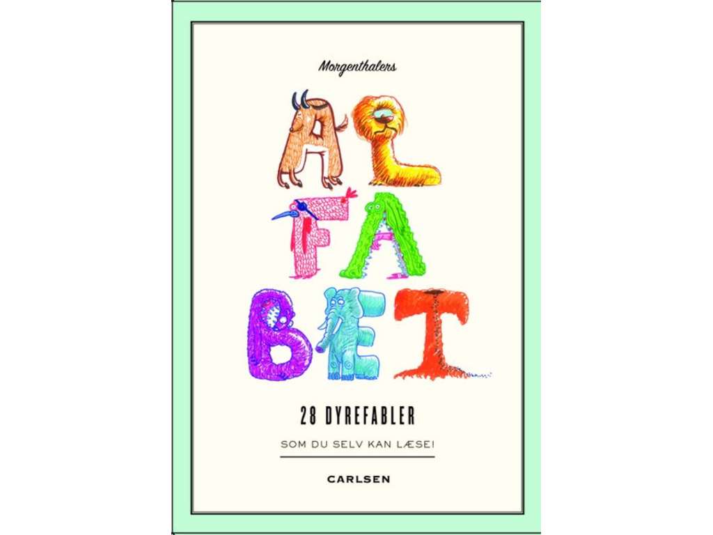 Morgenthalers ALFABET: 28 dyrefabler som du selv kan læse - børnebog