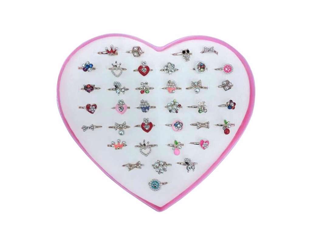 Nikkelfri Fingerring med Simili Sten