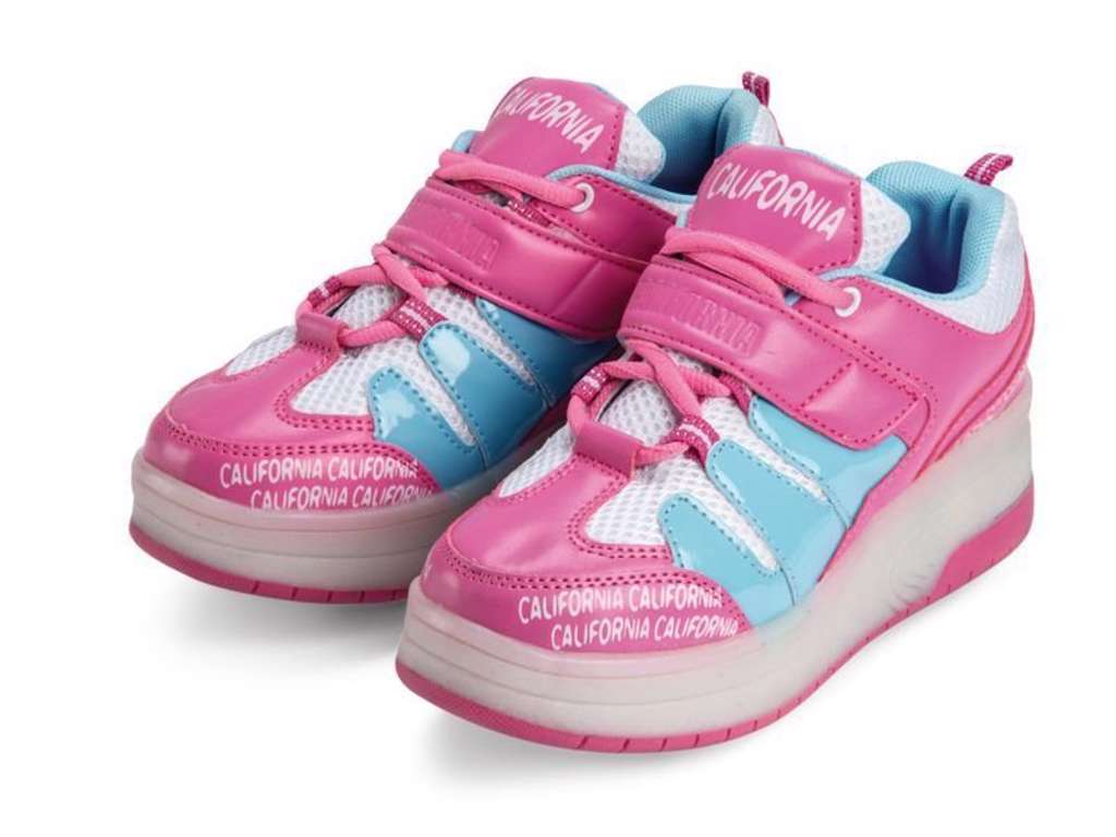 Lyserøde rullesko med lys og ABEC 5 kuglelejer fra Vini sport - Størrelse 28