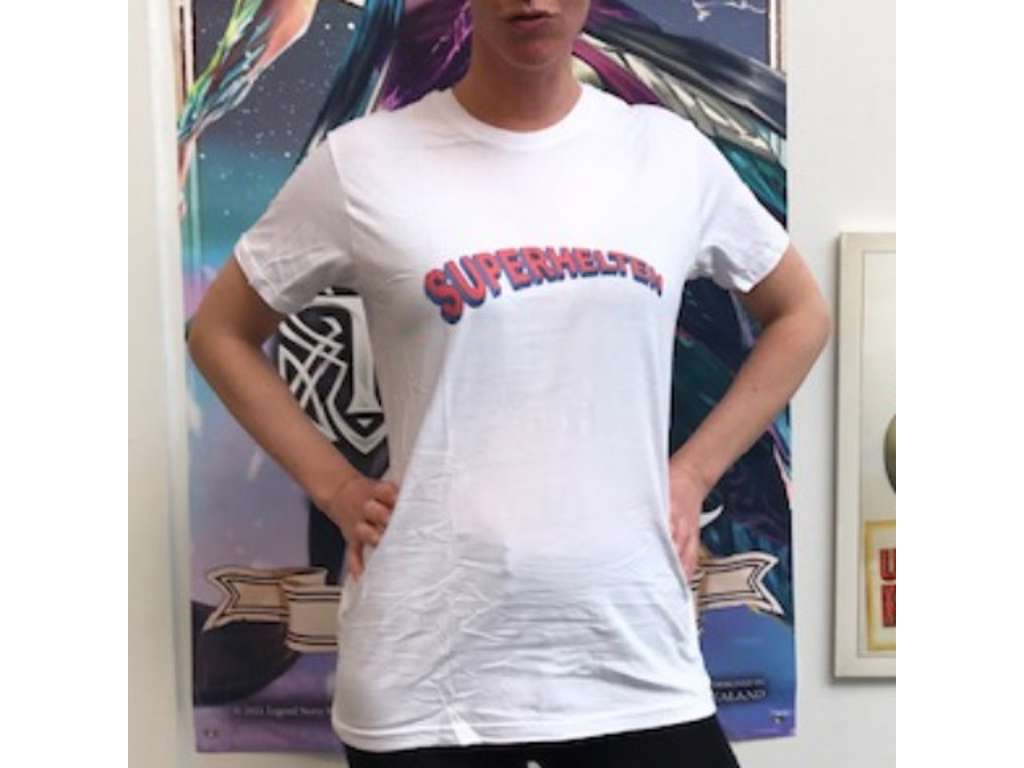 Superhelten t-shirt med logo - 9/11 år