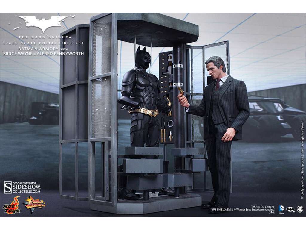 Batman Armory med Bruce Wayne og Alfred Pennyworth Sixth Scale figur sæt fra Hot Toys