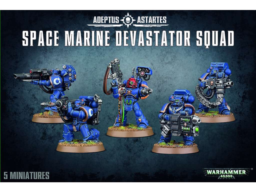 Warhammer 40K Space Marine Devastator Squad squad - Figursæt