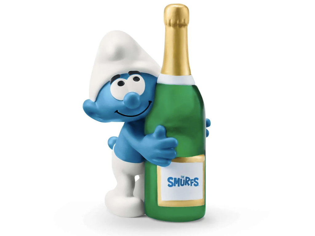 Smølf med champagne fra Schleich - 20821