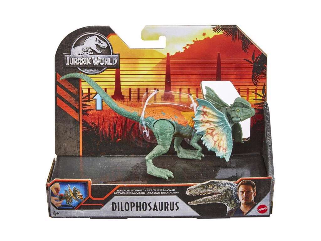  Jurassic World Savage Strike Dilophosaurus action figur på 18 cm