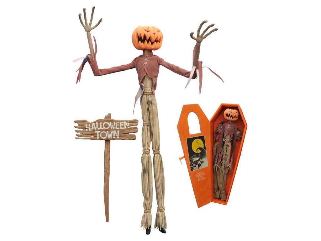 Nightmare before Christmas Coffin Doll Pumpkin King Jack Coffin Doll på 41 cm