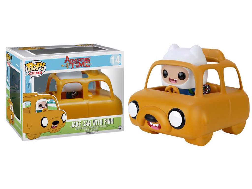 Adventure Time POP! vinyl bil med Jake Car & Finn på 12 cm