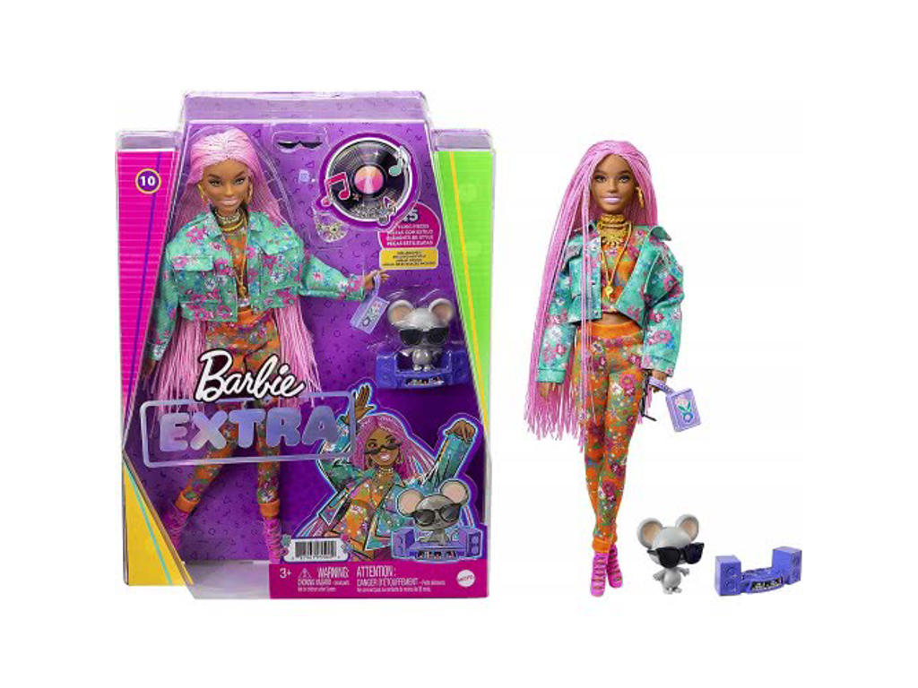 Barbie Extra dukke med lyserødt hår