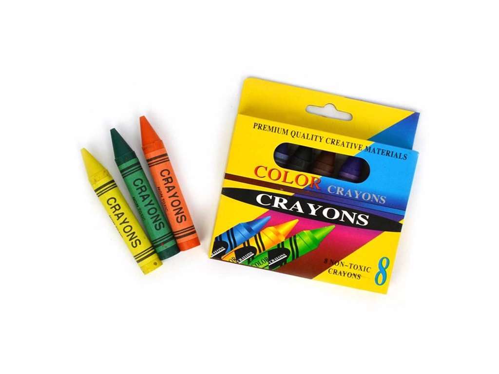 Store voksfarver 8 stk.