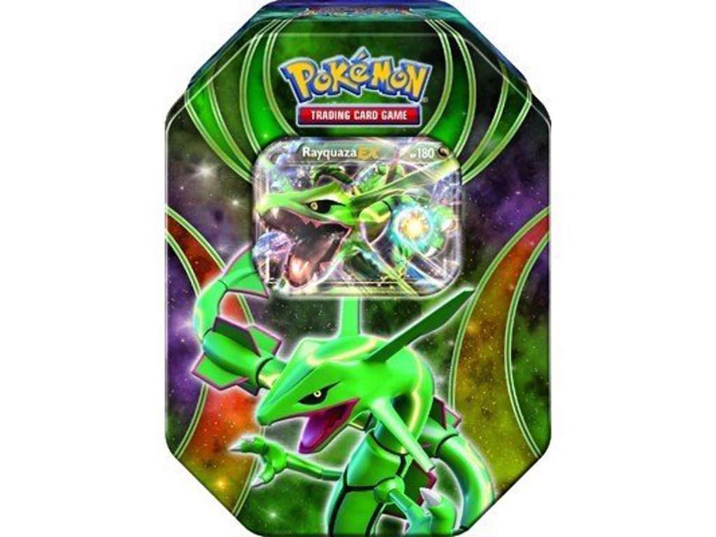 Pokémon Rayquaza EX tin box