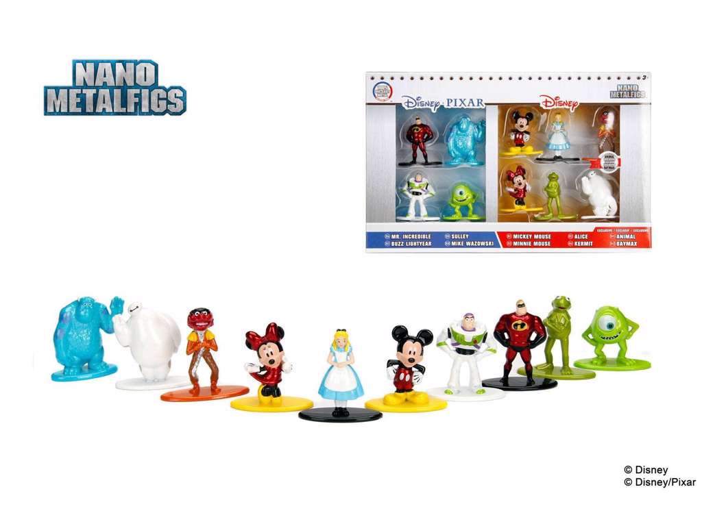 Disney Nano Metalfigs minifigure 10-pak serie 1 på 4 cm
