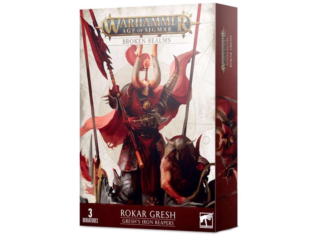 Warhammer Age of Sigmar Broken Realms Rokar Gresh figur sæt