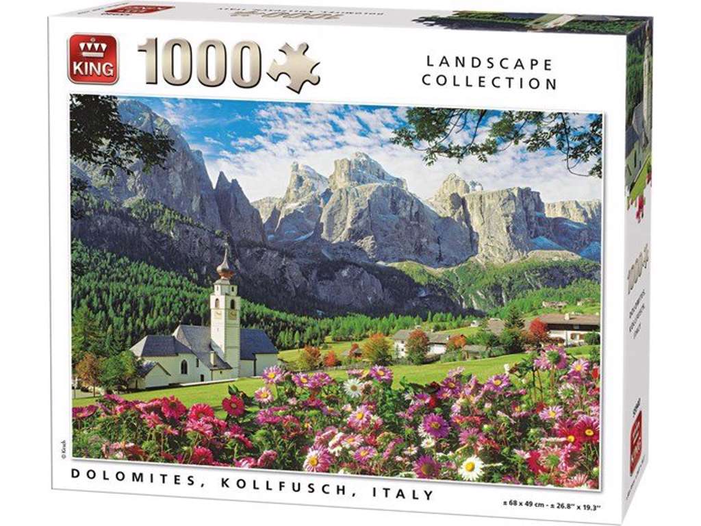 Dolomites, Kollfusch, Italy puslespil på 1000 brikker fra King