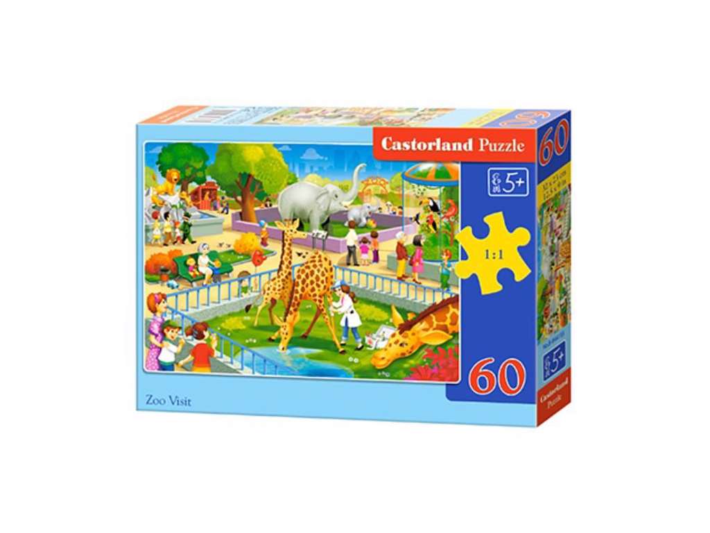 Zoo besøg puslespil med 60 brikker fra Castorland