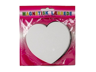 Magnetiske Lærreder Hjerte 10 cm – 4 stk.