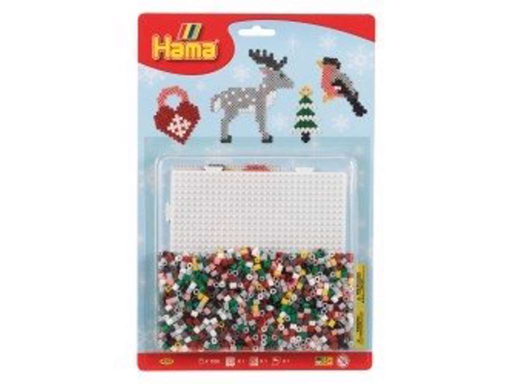 Hama perler blisterpakke m/ dyr og juletræ