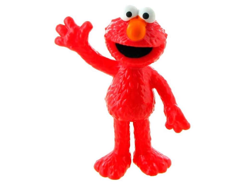 Elmo minifigur fra Sesame Street på 8 cm