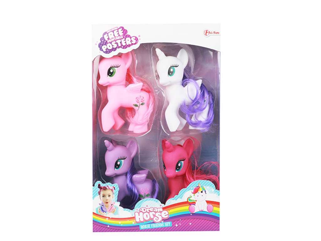 DREAM HORSE pakke med 4 enhjørninger