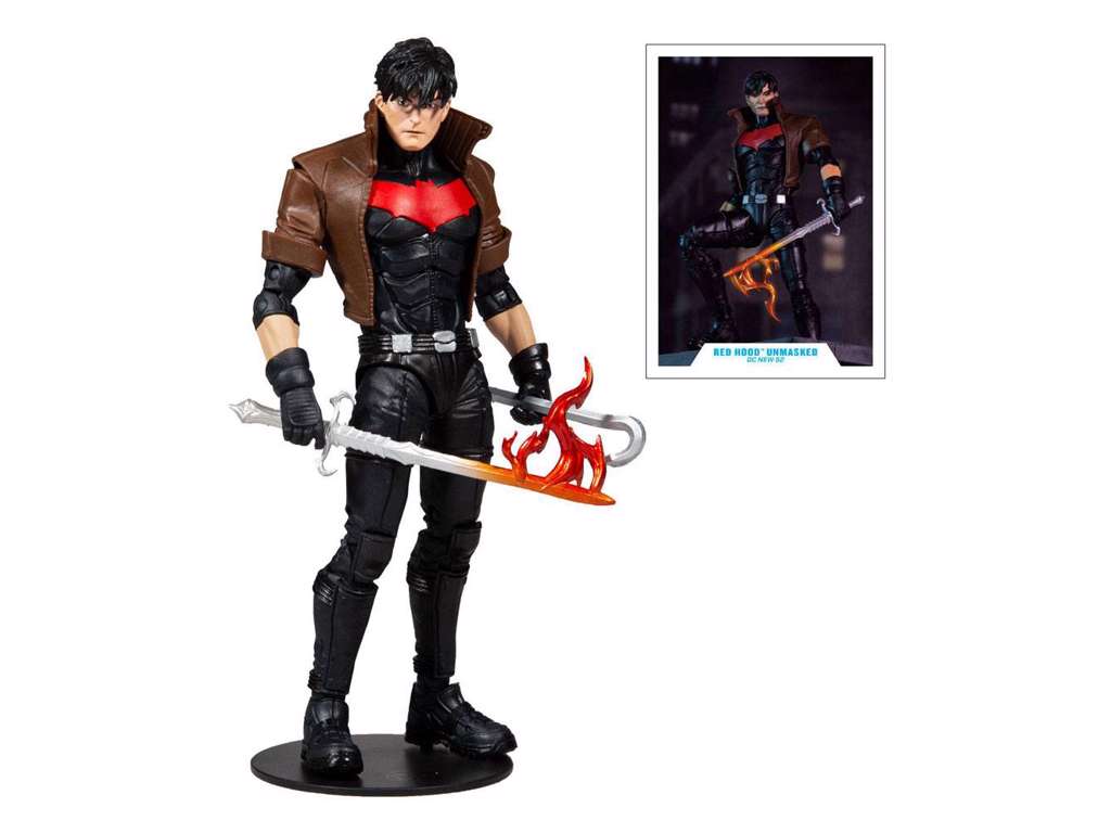 The New 52 DC Multiverse Red Hood Unmasked (Gold Label) actionfigur på 18 cm